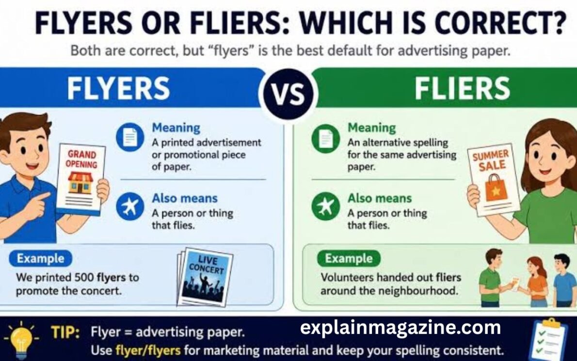 flyers or fliers