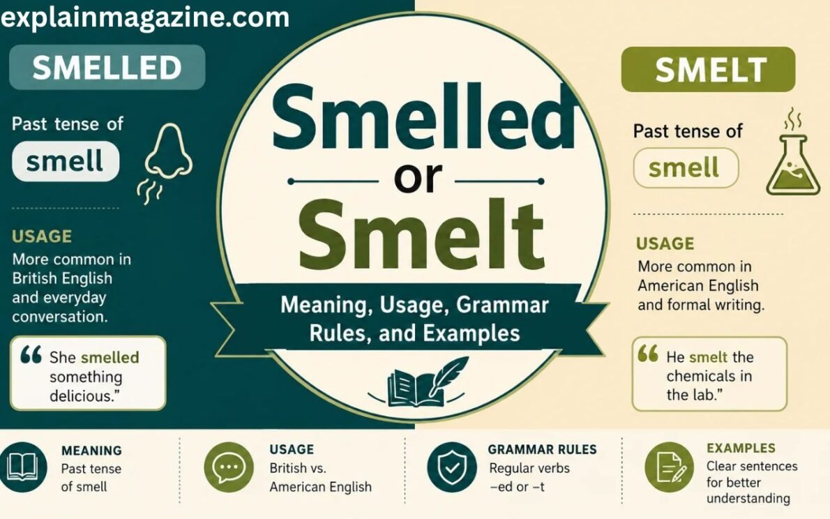 smelled or smelt
